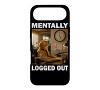 Office Golden Retriever Funny Dog Lover Mentally Logged Out Case for iPhone Air