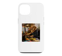 Office Golden Retriever Funny Dog Lover Paid to Wait Case for iPhone 13