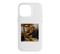 Office Golden Retriever Funny Dog Lover Paid to Wait Case for iPhone 14 Pro Max