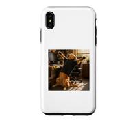 Office Golden Retriever Funny Dog Lover Paid to Wait Case for iPhone XS Max