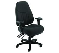 Office Hippo Desk Chair, Ergonomic Heavy Duty Office Chair, Fully Adjustable For Extra Comfort & Support, Tilt Tension Computer Chair For Daily Use, 152kg User Weight - Black