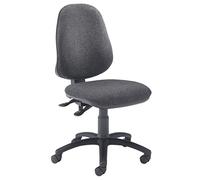Office Hippo High Back Desk Chair, Ergonomic Office Chair For Home & Office With Height Adjustable Seat & Backrest, Lumbar Support For Extra Comfort, Computer Chair - Charcoal Grey