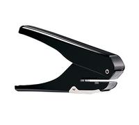 Office Hole Oval Hole Puncher 10 Sheet Capacity with Positioning Scale Storage Bin for Work Permit Cards