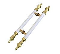 Office Hotel Shop,Rustic Antique Push Pull Door Handle, Black White Rose Gold, Beauty Sliding Glass Door Handle Hardware, Door Handle(White,130cm/51.1in)