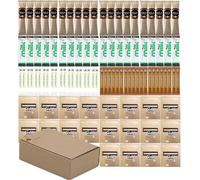 Office & Hotel Tea Coffee Sachet Set - 100 Items | Regular, Luxury & Decaf Options | AB.GROCERIES® Kit with Tea, Coffee, Sugar, Milk | Hospitality Tray, B&B, Airbnb, Office Supplies (LUXURY)