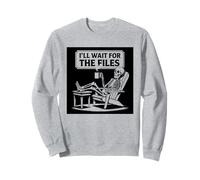 Office Humor Project Manager Waiting Skeleton Meme Sweatshirt