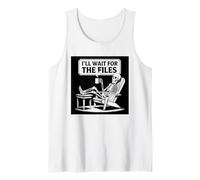 Office Humor Project Manager Waiting Skeleton Meme Tank Top