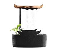 Office Indoor Waterfall Fountain Chinese Style Portable Tabletop Water Ceramic Circulating Zen Meditation Decoration Décor