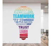 Office Inspirational Wall Decals Office Wall Decor for Office Quotes Positive Sayings Peel and Stick Office Stickers Motivational Teamwork Wall Decals