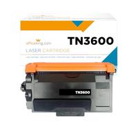 Office King Replacement Brother TN3600 Black Toner Cartridge, Standard-Capacity, Compatible with Brother DCP-L, HL-L, MFC-L Printers, 3,000 Pages, Black, Compatible Brother TN-3600 Toner Cartridge