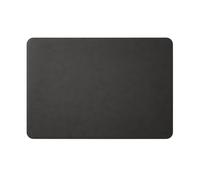 Office Leather Desk Pad Anthracite Grey - Rounded Corners Perimeter Stitching