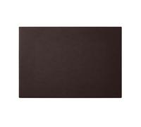 Office Leather Desk Pad Dark Brown - Square Corners and Perimeter Stitching
