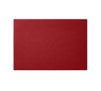 Office Leather Desk Pad Ferrari Red - Square Corners and Perimeter Stitching