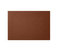 Eglooh - Mercurio - Desk Pad for Office Made of Orange Brown Leather - Desk Mat cm 65x45 - Large Mouse Mat with Handmade Stitchings and Non-Slip Bottom - Made in Italy