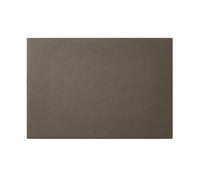 Office Leather Desk Pad Taupe Grey - Square Corners and Perimeter Stitching