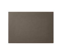Eglooh - Mercurio - Desk Pad for Office Made of Taupe Grey Leather - Desk Mat cm 65x45 - Large Mouse Mat with Handmade Stitchings and Non-Slip Bottom - Made in Italy