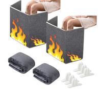 Office Leg Warmer Under Desk, Leg Foot Heater Under Desk, Winter Warm Anti-Freeze Heater for Office Dormitory Silent (2pcs)