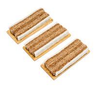 Office Mania - 3 Wooden Blackboard Chalk Erasers with Strong Wooden Casing