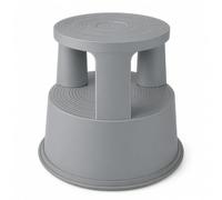 Office Marshal Rolling Stool Plastic Elephant Base Dark Grey Non-Slip Step Stool with Wheels, Mobile Rolling Step up to 150 kg, 43 cm High, Sturdy Stool for Office, Kitchen, Workshop, Warehouse