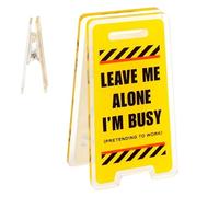 Office Memo Holder - Sticky Note Holder For Office | Memo Holder | Warning Sign Shaped Desk Message Clip | Funny Sticky Notes Holder For Office | Aff