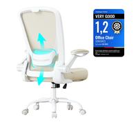 Office Mesh Chair Ergonomic Swivel Chair Lumbar and Head Support Wide Seat