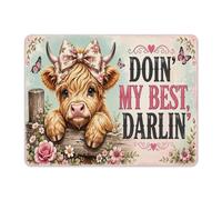 Office Mousepad Calf with A Country Heart Gaming Mouse Pad Work 25x30cm