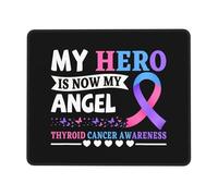 Office Mousepad My Hero is Now My Angel Thyroid Cancer Awareness Mouse Mat