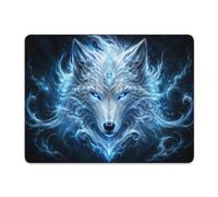 Office Mousepad Mystical Wolf with ICY Aura Mouse Pad PC 25x30cm