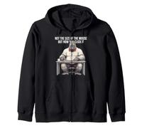 Office Not The Size Of Mouse But How You Click It Funny Zip Hoodie