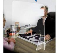 Office Partition Screen Plexiglass Wall Desk Divider Counter Plastic Legs The Big Things Perspex Screen for Desk Desk Divider Transparent Screen Counters Shops Office,40 * 50cm