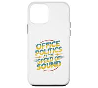 Office Politics Speed of Sound Funny Bold Retro Text Design Case for iPhone 12 mini