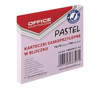 Office Products 14047611-13 Sticky Notes 76 x 76 mm 1 x 100 Sheets Pastel/Pink
