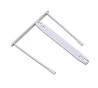Office Products Clip Archive Clip/Pack of 50 / Colour: White/E-Clip 8 cm Perforated/Made from 100% Recycled Plastic/File Binder Files/Unbreakable