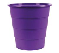 Office Products Model 19054621-04 Waste Paper Basket 16 Litre Plastic Waste Bin Design Round for Office Kitchen 1 Piece Purple Elegant and Practical Stable Dimensions: 30.8 x 31 x 30.8 cm