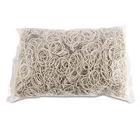 OFFICE PRODUCTS Rubber Bands, 30mm Diameter, 1.5x1.5mm Thickness, White, 1000g, 1 Count