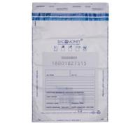 Office Products Safebags Safety Bags/Pack of 50 / Transparent / C3 / 330 x 470 mm/Eject-Proof/for Transporting Cash and Valuables/Individually Numbered