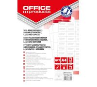 Office Products Self-Adhesive Labels / 63.5 x 38.1 mm / 100 Sheets A4 / White/Economical Self-Adhesive Labels/Address Stickers Printable Address Labels Adhesive Labels