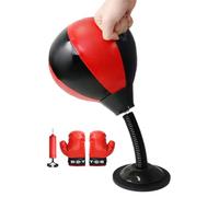Office Punching Bag, Inflatable Speed Ball with Suction Cup - Anti-Stress Typing Bag for Teens, Office Workers, Students, Players, Home, Writers, Study, Apartment, Living Room