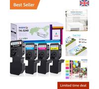 Office-Ready Kyocera TK-5240 Toner 4 Pack: Superior Print Quality and Efficiency