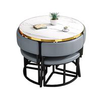 Office Reception Round Table, Round Negotiation Reception Tables And Chairs Combination, Coffee Table Conference Room Table, Tea Shop Coffee Shop Dessert Shop Negotiation Room Reception Room,B