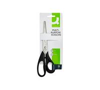 Office Scissors Q-CONNECT Classic 21cm Black/Small Office Accessories/Type-Classic/Material-Steel/Plastic/Colour-Black/Size-21cm