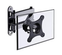 Office Single Monitor Wall Mount For Most 10-27" Monitors Within 33.0 Lbs, Full Motion Adjustable Wall Mount Articulating Arms Swivel Tilt Extension Rotation Desk Accessories