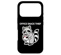 Office Snack Thief Raccoon Funny Office Quote Case for iPhone 17 Pro