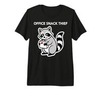 Office Snack Thief Raccoon Funny Office Quote Premium T-Shirt