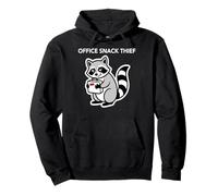 Office Snack Thief Raccoon Funny Office Quote Pullover Hoodie