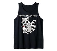 Office Snack Thief Raccoon Funny Office Quote Tank Top