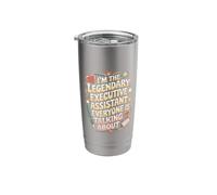 Office Staff Secretary I'm The Legendary Executive Assistant Stainless Steel Insulated Tumbler