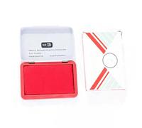 Office Stamp Pad Water Resistant Quick Dry Inks Finger InksPad 90x56mm for Financial Documents Contract Banking Office Supplies Stamp