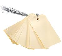Office Star 75-400 Hang Tags with Wire Pack of 1,000. 100 x 51 mm