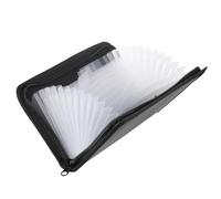 Office Supplies Multi- Organizer Plastic Clear Inner Page Durable and Stylish File Folder for Receipt Organization(Clear)